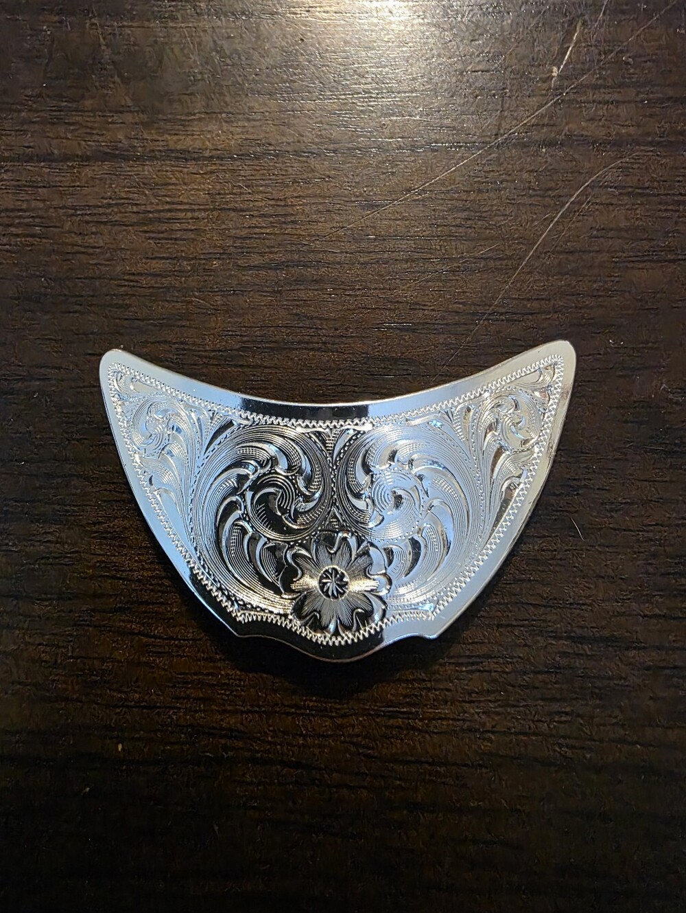 Vintage Montana Silversmiths Filigree Top Collar Button Cove Excellent Shape!
